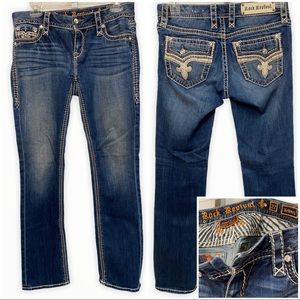 Rock Revival Letbury Easy Straight Leg Jeans Sz 27